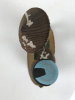 Japanese Wooden Kokeshi Doll Vtg Wobbly Head Kimono Figurine Hakone Travel KF830