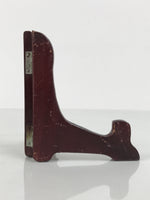 Japanese Wooden Plate Stand Picture Frame Stand Display Vtg Saratate Brown JK938