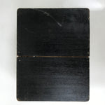 Japanese Wooden Portable Calligraphy Writing Storage Box Shutter Lid Brown T401