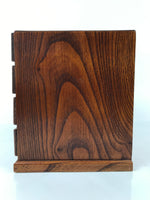 Japanese Wooden Tansu Storage Chest Haribako Vtg Sewing Box 4 Drawers Brown T410