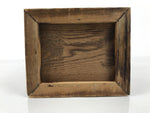 Japanese Wooden Tansu Storage Chest Vtg Haribako Trinket Box 4 Drawer Brown T418