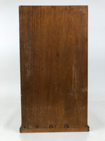 Japanese Wooden Tool Chest Kougubako Vtg Storage Toolbox 7 Drawers Brown T402