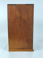Japanese Wooden Tool Chest Kougubako Vtg Storage Toolbox 7 Drawers Brown T402