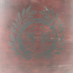 Vintage Japanese Brushed Lacquer Wooden Storage Box Inside 19.5x20x29cm Mon X99