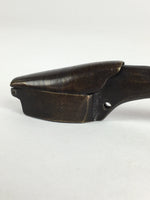 Antique C1880 Japanese Yatate Portable Inkwell Calligraphy Shuji Meiji Era JK288