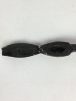 Antique C1880 Japanese Yatate Portable Inkwell Calligraphy Shuji Meiji Era JK288