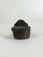 Antique C1880 Japanese Yatate Portable Inkwell Calligraphy Shuji Meiji Era JK290