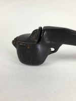 Antique C1880 Japanese Yatate Portable Inkwell Calligraphy Shuji Meiji Era JK291