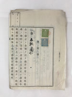 Antique C1914 Japanese House Purchase Certificate Taisho Period Paper P309