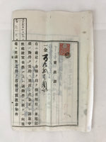 Antique C1914 Japanese House Purchase Certificate Taisho Period Paper P310