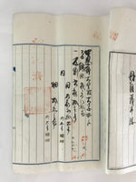 Antique C1914 Japanese House Purchase Certificate Taisho Period Paper P310