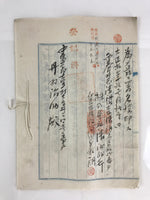Antique C1921 Japanese Abandonment Of Some Land Ownership Certificate P303
