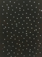 Antique Japanese Ise Katagami Kimono Stencil Edo Era Flowers petals Motif A143