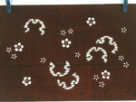 Antique Japanese Ise Katagami Kimono Stencil Katazome Sakura Flowers A173