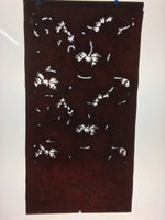 Antique Japanese Meiji Era Katagami Kimono Stencil Pattern Flowers Petal C258