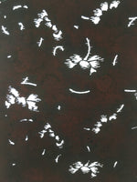 Antique Japanese Meiji Era Katagami Kimono Stencil Pattern Flowers Petal C258