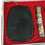 Chinese Stationery Name Stamp Ink Container Box Set Vtg Red Seal Ink JK274