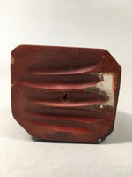 Chinese Wooden Statue Vtg Old Wise Man Beard Stick Cane Brown BD553