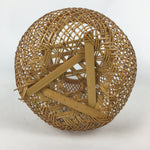 Japanese Bamboo Basket Vtg Ikebana Flower Arrangement Vase Kado Kago B171