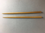 Japanese Bamboo Chopsticks 1 Pair Vtg Hashi Reusable Tableware Brown Wooden J843