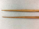 Japanese Bamboo Chopsticks 1 Pair Vtg Hashi Reusable Tableware Twist Brown J837