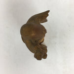 Japanese Brass 7 Lucky Gods Statue Fukurokuju Vtg Golden Figurine Okimono BD714