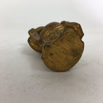 Japanese Brass 7 Lucky Gods Statue Hotei Vtg Golden Figurine Okimono BD711