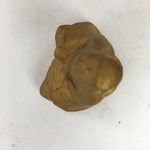 Japanese Brass 7 Lucky Gods Statue Jurojin Vtg Golden Figurine Okimono BD713