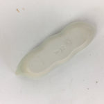Japanese Ceramic Chopstick Rest Holder Vtg Edamame Beans Shape White CR212