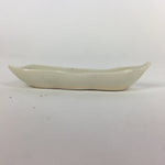 Japanese Ceramic Chopstick Rest Holder Vtg Edamame Beans Shape White CR213