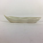 Japanese Ceramic Chopstick Rest Holder Vtg Edamame Beans Shape White CR214