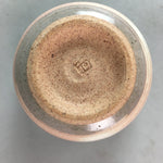 Japanese Ceramic Teacup Vtg Kohiki Pottery White Clay Pink Yunomi Sencha PT614