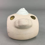 Japanese Clay Bell Vtg Dorei Ceramic Doll White Snake Lucky Hammer DR259