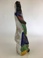 Japanese Clay Doll Vtg Ningyo Traditional Handicraft Female Samurai BD832