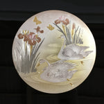 Japanese Folding Screen Byobu Panel Vtg Boy's Day Decoration Swan FL64