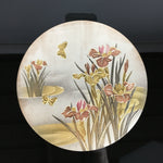 Japanese Folding Screen Byobu Panel Vtg Boy's Day Decoration Swan FL65