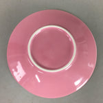 Japanese Glass Teacup Saucer Set Vtg Sakura Yunomi Coaster Cold Tea Sencha QT77