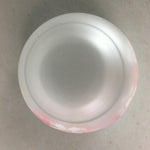 Japanese Glass Teacup Saucer Set Vtg Sakura Yunomi Coaster Cold Tea Sencha QT77