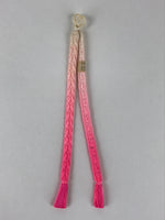 Japanese Haori Himo Ties Kimono Jacket Kimono Accessory Silk White Pink OJ188