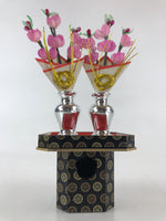 Japanese Hina Doll Kuchibana Vase Tray Vtg Hinamatsuri Girls Day Decoration ID48