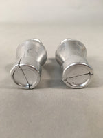 Japanese Hina Doll Vtg Flower Stand Accessory Sake Bottle Silver ID365