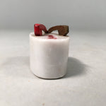 Japanese Kokeshi Doll Vtg Stone Figurine Clog Geta Geisha Tojingbo KF399