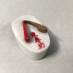 Japanese Kokeshi Doll Vtg Stone Figurine Clog Geta Geisha Tojingbo KF399