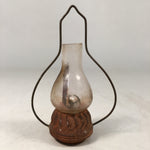 Japanese Kokeshi Doll Vtg Wooden Figurine Lamp Lantern Glass KF375