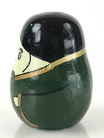 Japanese Kokeshi Doll Vtg Wooden Figurine Prince Fork Craft Green KF580