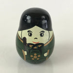 Japanese Kokeshi Doll Vtg Wooden Figurine Prince Fork Craft Green KF580