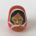 Japanese Kokeshi Doll Vtg Wooden Figurine Princess Fork Craft KF579