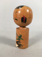 Japanese Kokeshi Doll Vtg Wooden Figurine Traditional Kokeshi Craft KF533