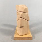 Japanese Kokeshi Wooden Doll 2pc Vtg Figurine Ainu Carving Set KF548