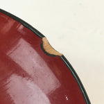 Japanese Lacquerware Lidded Bowl Vtg Urushi Green Red Owan Soup Rice LB18